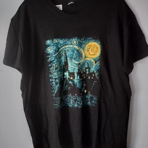 Black Graphic Short‎ Sleeve Tee